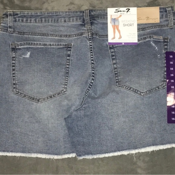 Seven7 Denim weekend shorts Size 16 NWT - Picture 4 of 8